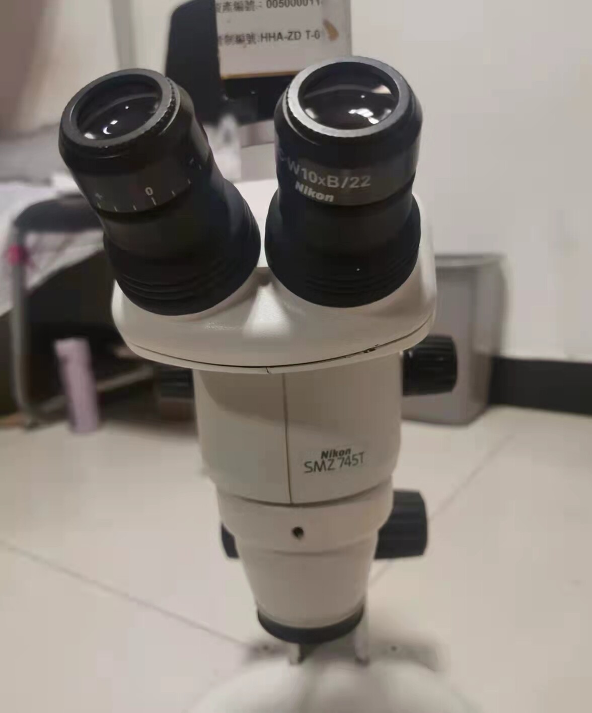 Nikon SMZ745T TRINOCULAR STEREO MICROSCOPE+10X EYEPIECES,Stand BASE, NO