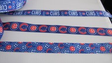 Chicago Cubs 7/8" Grosgrain Ribbon By the Yard