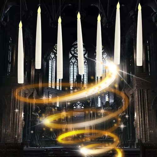 Floating Candles with Wand 10pcs Magic Hanging Candles for Birthday Party