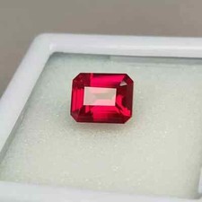 Burma Pigeon Blood Red Ruby 10-12 Ct Natural Certified Emerald Loose Gemstone