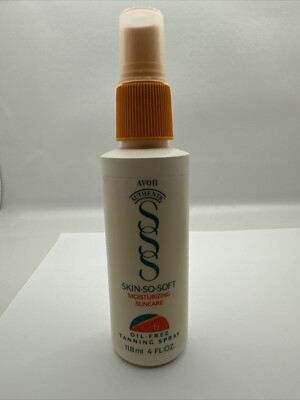 Avon skin so soft moisturizing skin care SPF 6 tanning spray Oil Free