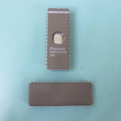 NSC  NM27C010Q150 Qty of 7 per Lot IC,EPROM,128KX8,CMOS,DIP,32PIN,CERAMIC