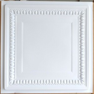 Ceiling Tiles Faux Tin White Cafe Restaurant Decor Wall Panel