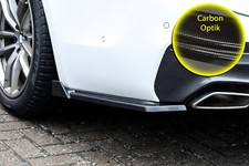 Heckansatz Seitenteile mit Wing ABS für BMW 5er G30 G31 mit M-Paket Carbon Optik