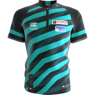 Target Darts Cool Play Collarless Shirt Rob Cross Voltage Matchshirt Dartshirt
