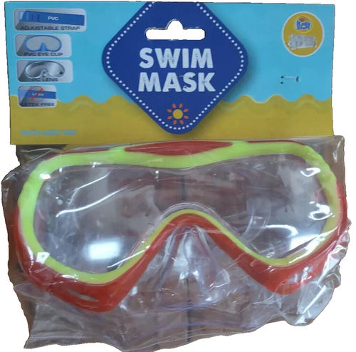 New Splash N-Swim Swim Mask Orange / Yellow 6+ - Picture 2 of 3