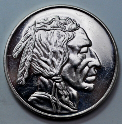 20pcs.アメリカン　シンバー999 2 OZ 999 SILVER ROUND INDIAN HEAD BUFFALO 3 LEG BISON PL HUGE