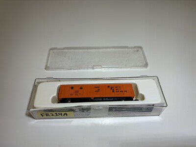 Con-Cor 148201 N Scale 57' Mech Reefer Pacific Fruit Express #454507 Orange