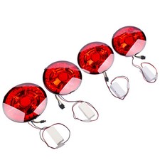 4pcs Led Tail Lights Brake Lights Red Lens For Chevy Corvette C6 Coupe 2005-2013 4pcs Led Tail Lights Brake Lights Red Lens For Chevy Corvette C6 Coupe 2005-2013