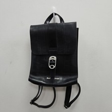 Dr Martens Black Mini Duck Tape Pattern Smooth Leather Mini Backpack Bag 11"