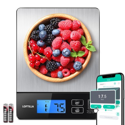 Digital Food Scale for Weight Loss, Smart Kitchen Gift Scale for Food Ounces ...