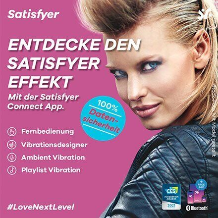 Satisfyer Luxus Paarvibrator Double Love Connect App mit App (8,6cm)