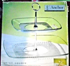 Vintage Anchor Hocking Platinum Collection Union Square Serving Tidbit Tray NIB