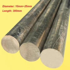 Tin Bronze Rod/Bar Solid Metal Bronze Round Bar Diameter 10mm~25mm, Length 300mm