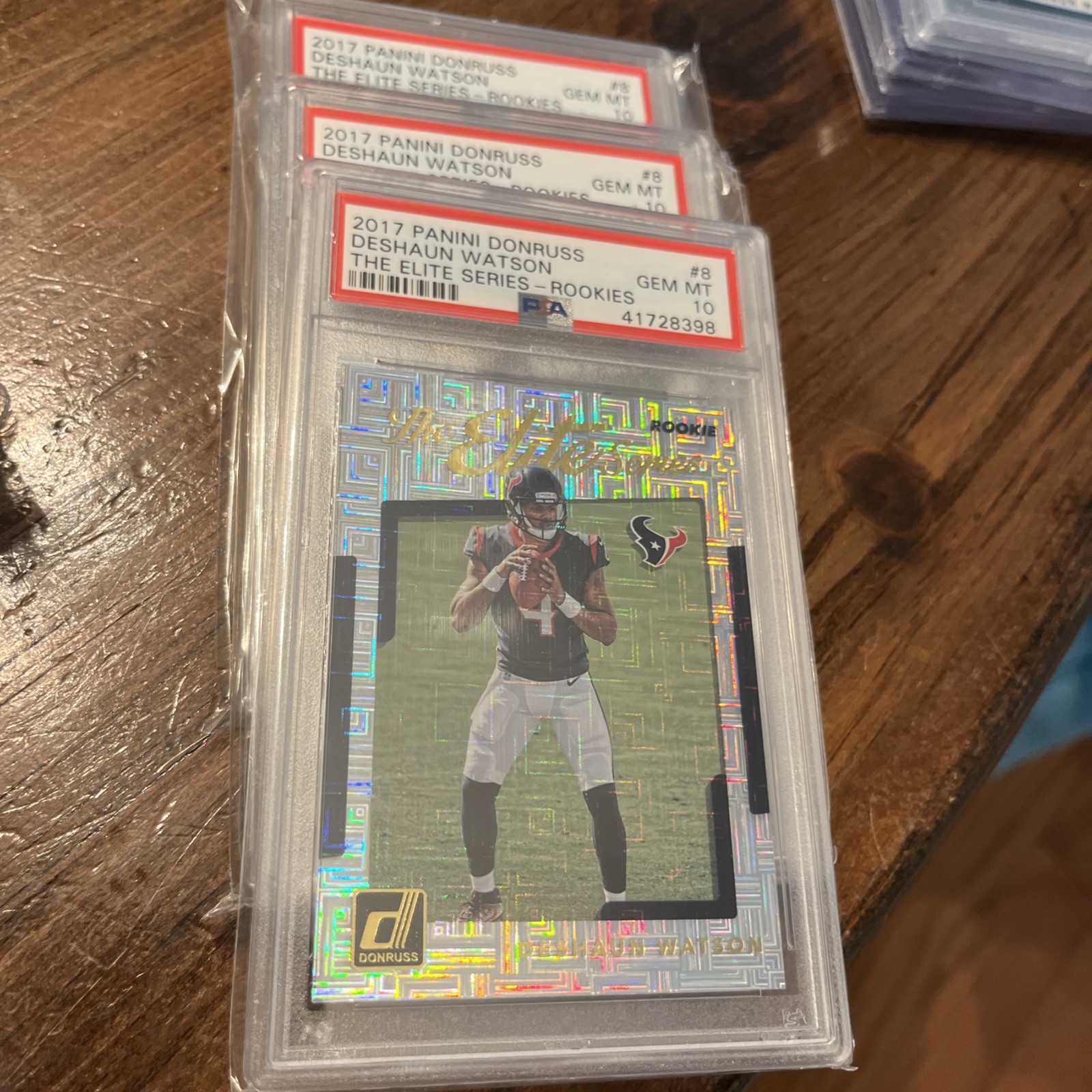 2017 Panini Donruss - The Elite Series Rookies Deshaun Watson #8 (RC) PSA 10