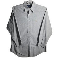Ralph Lauren Button Down Shirt Oxford Cloth Mens 16-32 Flesh Pony Logo