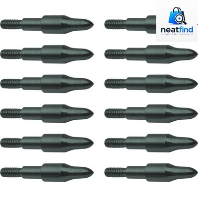 3D Point Durable Steel Easy to Install Screw-in Archery Practice Field Tips -...