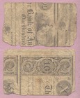 Scrip, 1862 Bank of Augusta GA, Georgia, 50 Cents, 25 Cents, — photo 2