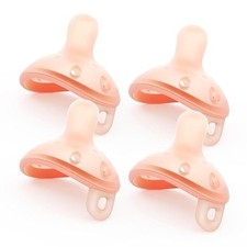 Garkoko Baby Pacifiers 1-6 Month, Breast-Like Shape Soft Silicone Newborn