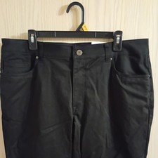 George NEW Men's Black Stretch Premium 5 Pocket Straight Leg Pants