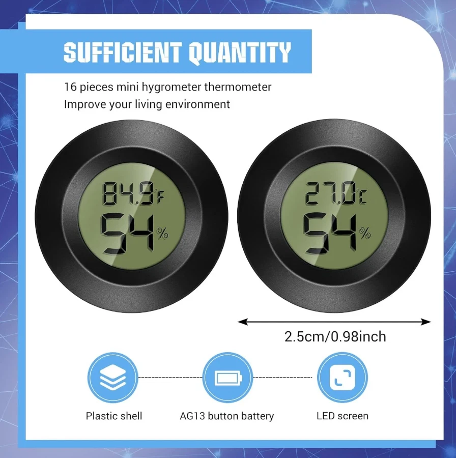 Mini Digital LCD Thermometer Hygrometer Humidity Temperature Meter Indoor Tester - Image 3 of 4