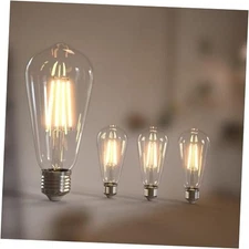 Edison Bulbs 6W E26 LED Bulb 60 Watt Equivalent, 4 Pack 2700k Warm White