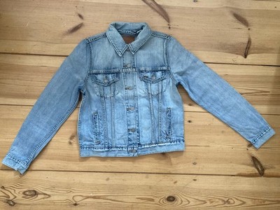 LEVI'S Übergangsjacke 'The Original Trucker Jacket' Blue Denim, Damen Gr. S (36)