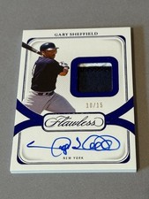 Gary Sheffield Auto Game Worn Used Jersey Patch 2024 Flawless /15 Yankees HOF sp