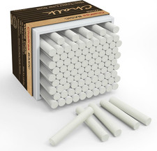 White Chalk 100PCS, Chalkboard Chalks for Classroom, Low Dust, Office and Home U