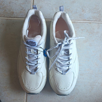Dr. Comfort Champion Plus Men's Leather Lace-Up White Low Top Sneaker 7240
