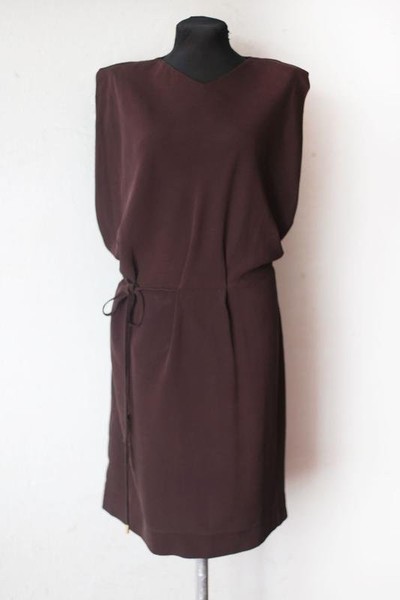 Women Diane Von Furstenberg Dress Brown Silk 34 / #7FFU