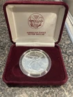 1990-S Silver American Eagle Proof One Dollar Coin 1oz In Velvet Box