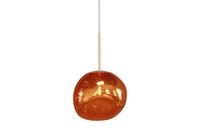 HäNgelampe Glas Metall B: 20 Cm H: Max. 150 Cm In Kupfer G9 Modern HäNgeleuchte