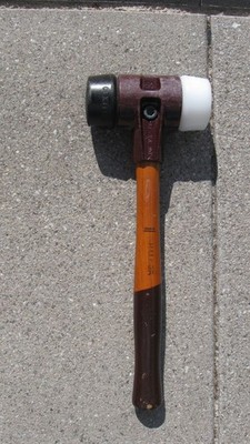 HALDER Schonhammer Simplex  60 mm, Hickory-Stiel, Nylon-Gummi-Schlagk. gebraucht