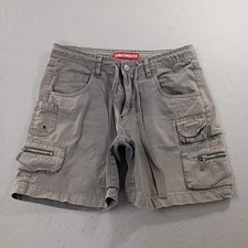 UNIONBAY Cargo Shorts Men 30 Flat Front 7" Inseam Drawstring Cotton Outdoor Gary