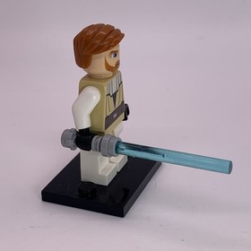 Lego Obi-Wan Kenobi sw0197 Minifigure from 7931, Retired