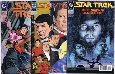 STAR TREK (2nd DC series) # 64, 65, 68 US Comics 1994 VERY HI-GRADE