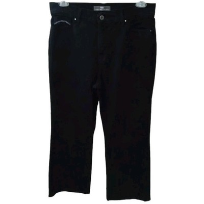 Levis 512 Perfectly Slimming Black Stretch Bootcut Jeans Womens Size 14 S Short