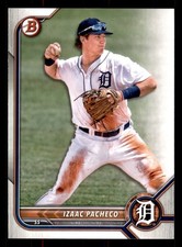 2022 Bowman Izaac Pacheco #BP-106 Detroit Tigers Baseball Card