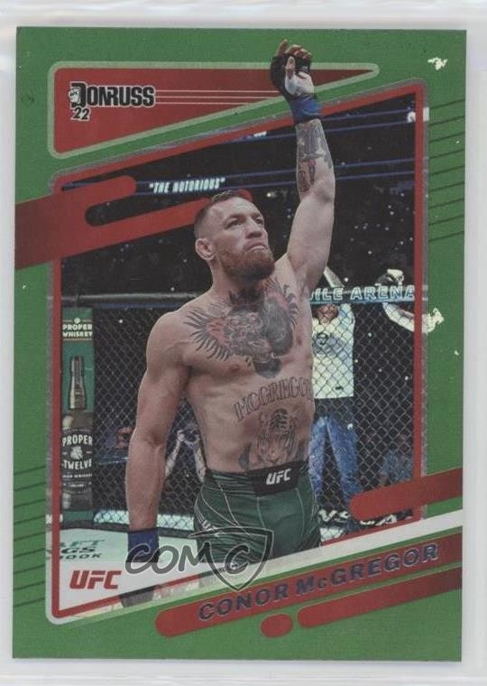 2022 Donruss UFC Green Flood Conor McGregor #27 5ov