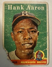 1958 Topps - Hank Aaron #30 Player Name in White