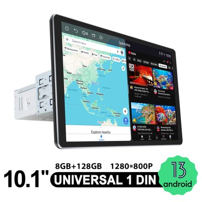 Qualcomm Android 13 JOYING Multimedia Autoradio mit GPS Navigation 10.1 Zoll FM