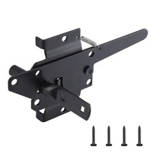 WellMade Heavy Duty Self-Locking Gate Latch for Wooden Fence, Post Mount Auto...