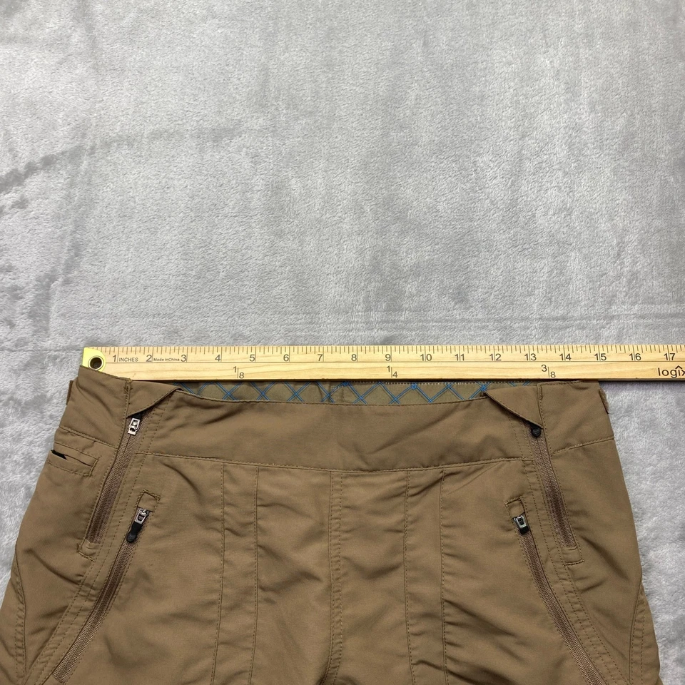 Fox Mujer Diva Corto Bronceado Cremallera Bolsillos Logo Rider Diseño Talla S Se Ajusta 29" Grunge Foto 4 de 4