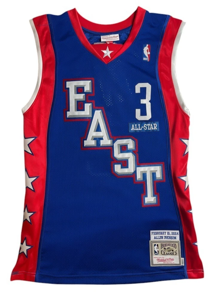 Preços baixos em Camisas de fãs da NBA Allen Iverson Azul | eBay
