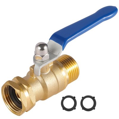 Heavy Duty Garden Hose Shut Off Valve with Long Handle, High Flow Hose Ball V...