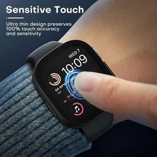 1.93 in Smart Watch Case with Tempered Glass Screen Protector for Select 1.93