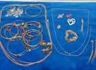 Lot of 20+ Pieces of Vintage Costume Jewelry Bracelets Necklaces Earrings