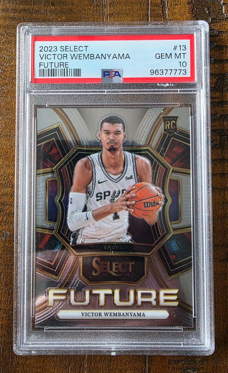 2023-24 Panini Select Select Future Victor Wembanyama #13 RC PSA 10