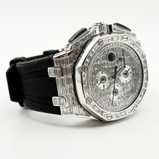 Audemars Piguet Royal Oak Offshore Chronograph 44mm Baguette Diamond Watch 5